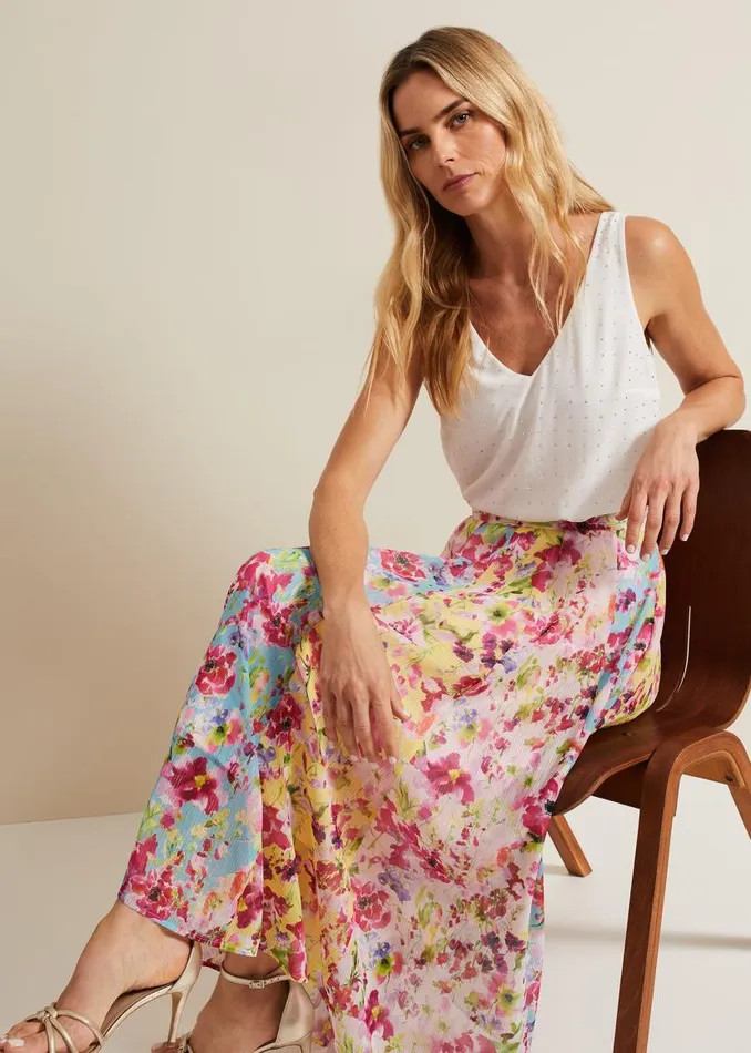 Phase Eight Skirts Vivianne Floral Midi Skirt Multicoloured 8211 Women