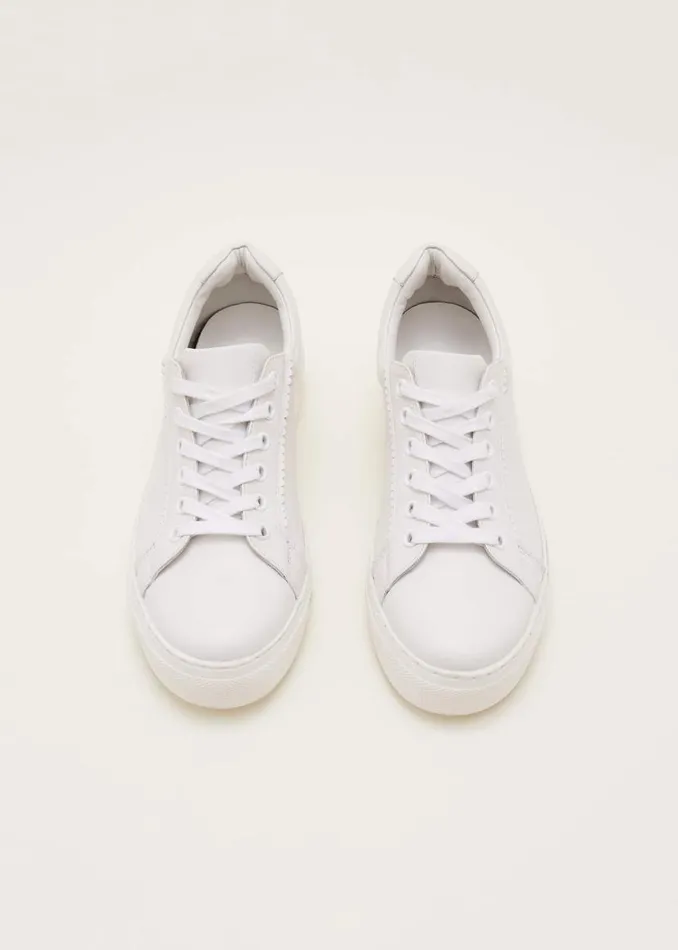 Phase Eight Trainers White Leather Trainers White 8211 Women