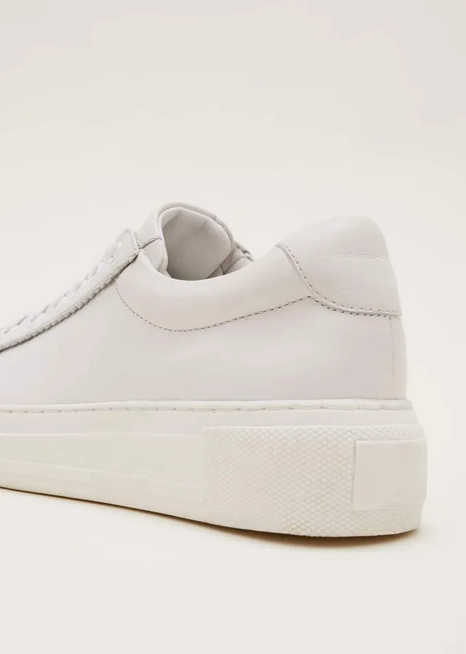 Phase Eight Trainers White Leather Trainers White 8211 Women
