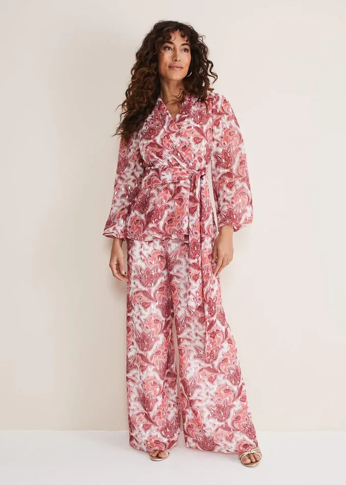 Phase Eight Trousers Arabella Print Trousers Sunsetmulti 8211 Women