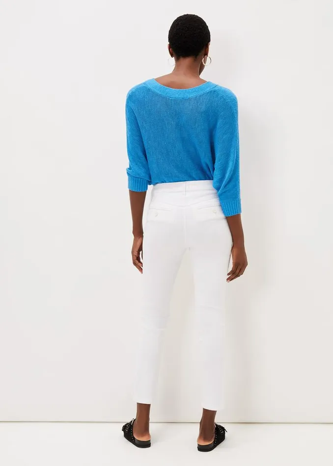 Phase Eight Trousers Hailee Topstitch Skinny Jeans White 8211 Women