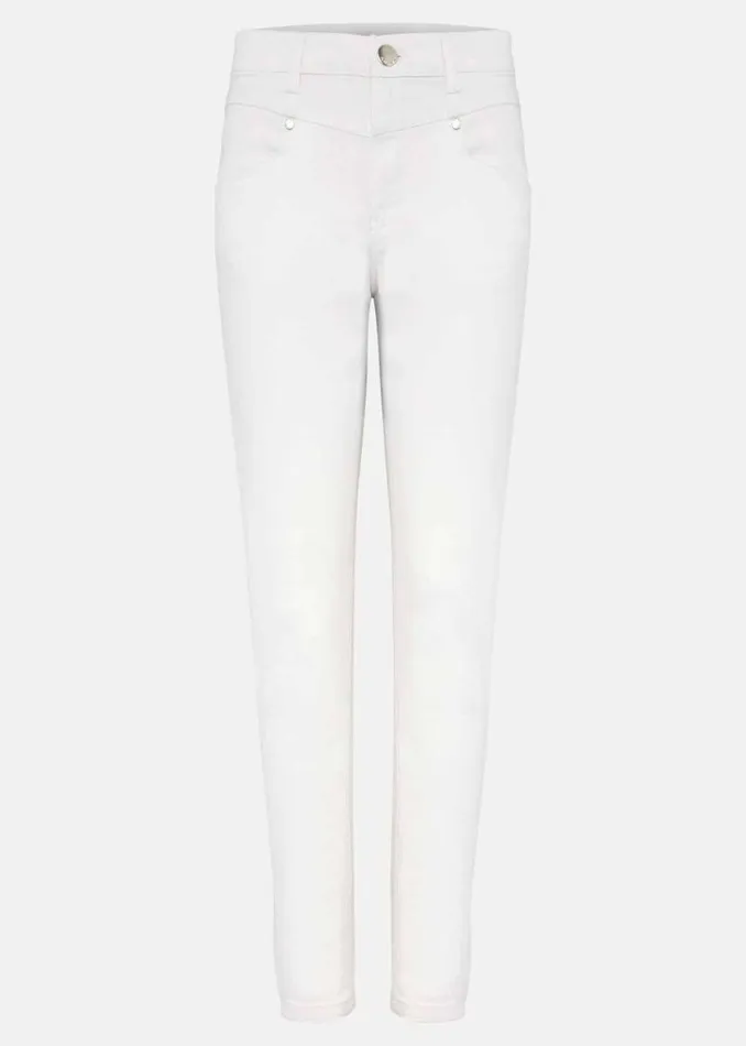 Phase Eight Trousers Hailee Topstitch Skinny Jeans White 8211 Women
