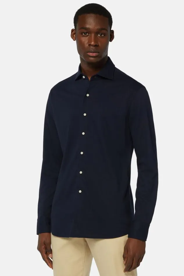 Polo Shirts Men Boggi Milano Cotton Piqu Regular Fit Polo Shirt Navy Blue Polo Shirts Men Boggi Milano Cotton Piqu Regular Fit Polo Shirt Navy Blue