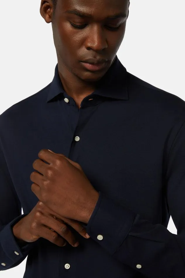Polo Shirts Men Boggi Milano Cotton Piqu Regular Fit Polo Shirt Navy Blue Polo Shirts Men Boggi Milano Cotton Piqu Regular Fit Polo Shirt Navy Blue