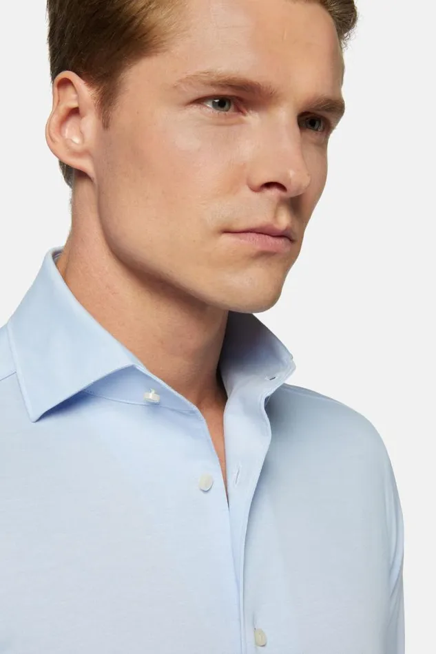 Polo Shirts Men Boggi Milano Regular Fit Japanese Jersey Polo Shirt Light Blu Polo Shirts Men Boggi Milano Regular Fit Japanese Jersey Polo Shirt Light Blu