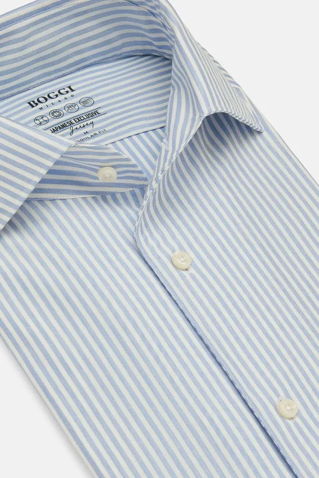 Polo Shirts Men Boggi Milano Regular Fit Japanese Jersey Polo Shirt Light Blu Polo Shirts Men Boggi Milano Regular Fit Japanese Jersey Polo Shirt Light Blu