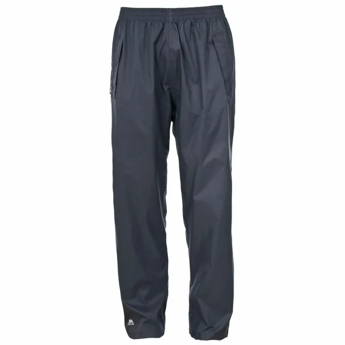 Qikpac Unisex Packaway Waterproof Trousers Dark Navy MenWomen Trespass Waterproof Trousers
