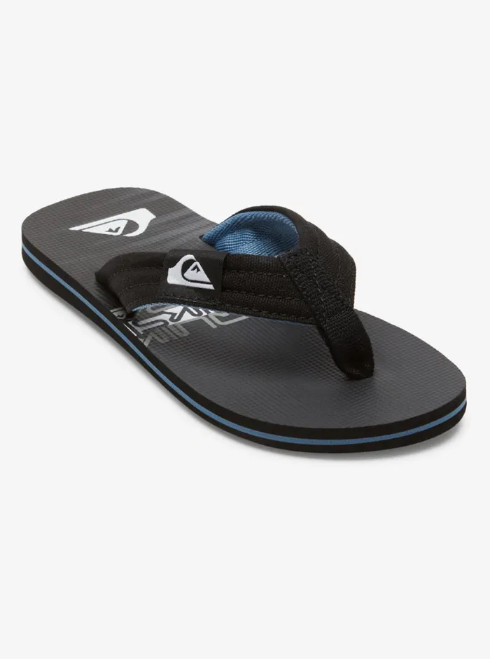 Quiksilver 816 Molokai Layback Sandals Black 3 Boys Sandals