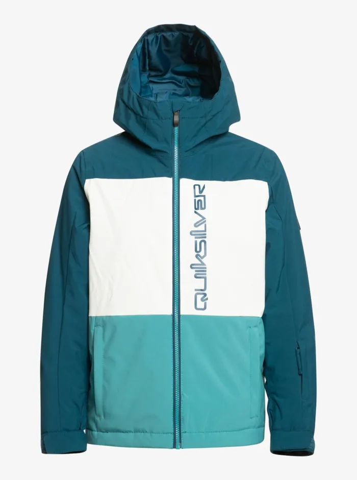 Quiksilver 816 Side Hit Technical Snow Jacket Brittany Blue Boys Snow Jackets