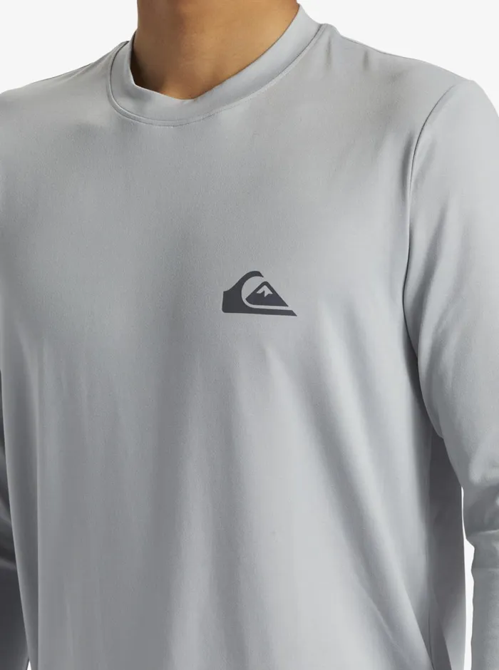 Quiksilver Everyday Long Sleeve Surf Tee Quarry Mens Rashguards Quiksilver Everyday Long Sleeve Surf Tee Quarry Mens Rashguards