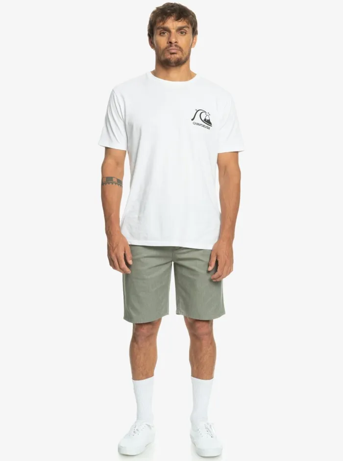 Quiksilver Everyday Union Stretch Chino 20034 Shorts Light Grey Heather Mens Shorts and Amphibians Quiksilver Everyday Union Stretch Chino 20034 Shorts Light Grey Heather Mens Shorts and Amphibians