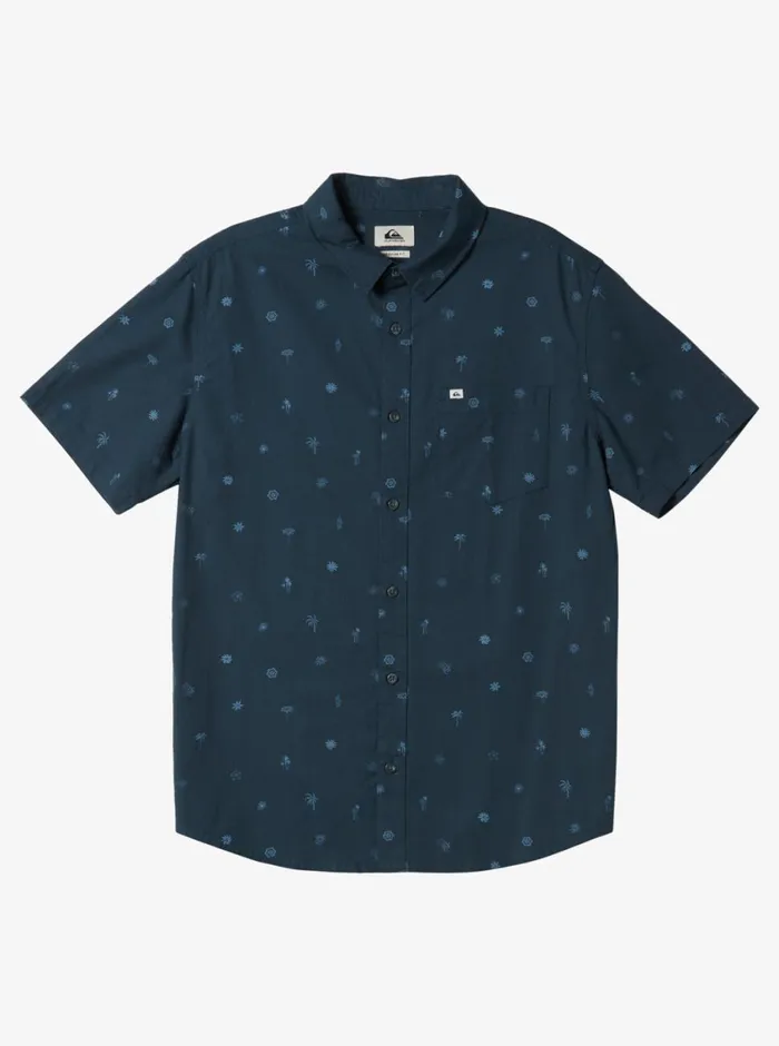 Quiksilver Heat Wave Short Sleeve Woven Shirt Midnight Navy Heat Waves Mens Shirts and Polos Quiksilver Heat Wave Short Sleeve Woven Shirt Midnight Navy Heat Waves Mens Shirts and Polos