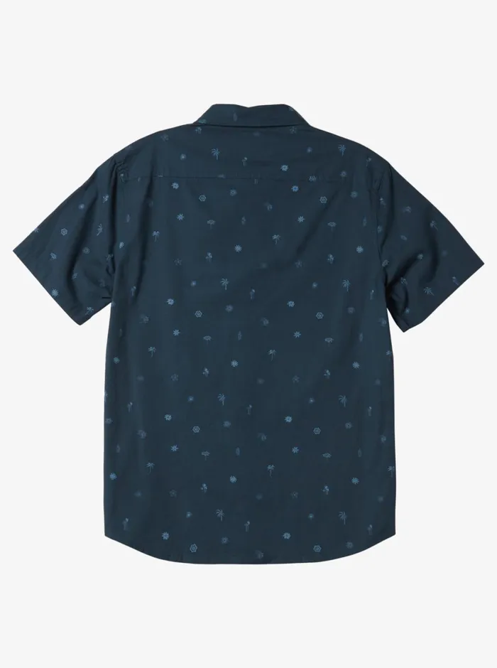 Quiksilver Heat Wave Short Sleeve Woven Shirt Midnight Navy Heat Waves Mens Shirts and Polos Quiksilver Heat Wave Short Sleeve Woven Shirt Midnight Navy Heat Waves Mens Shirts and Polos