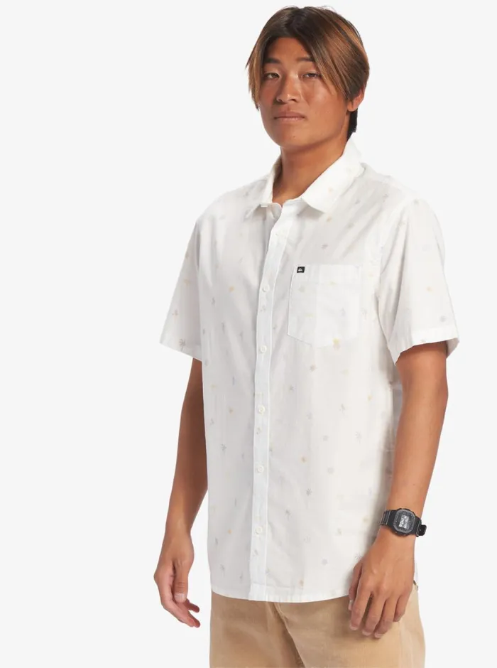 Quiksilver Heat Wave Short Sleeve Woven Shirt Midnight Navy Heat Waves Mens Shirts and Polos Quiksilver Heat Wave Short Sleeve Woven Shirt Midnight Navy Heat Waves Mens Shirts and Polos