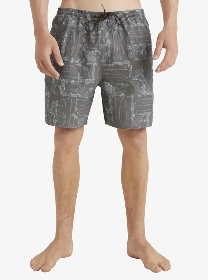 Quiksilver Longboard Volley 17034 Elastic Waist Shorts Black Longboard MensWaterman Elastic Waist Quiksilver Longboard Volley 17034 Elastic Waist Shorts Black Longboard MensWaterman Elastic Waist