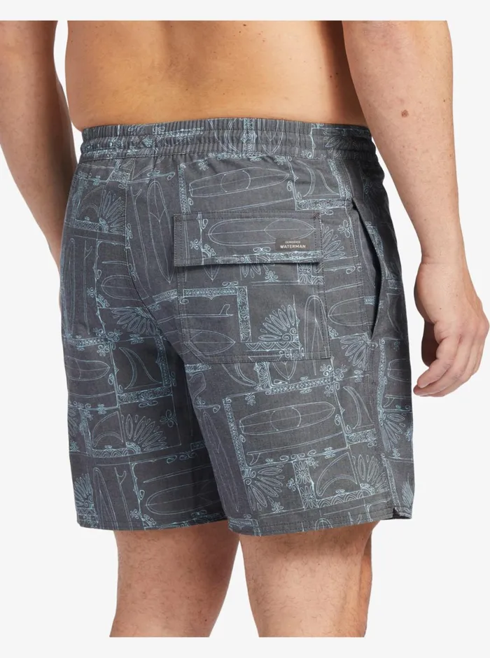 Quiksilver Longboard Volley 17034 Elastic Waist Shorts Black Longboard MensWaterman Elastic Waist Quiksilver Longboard Volley 17034 Elastic Waist Shorts Black Longboard MensWaterman Elastic Waist
