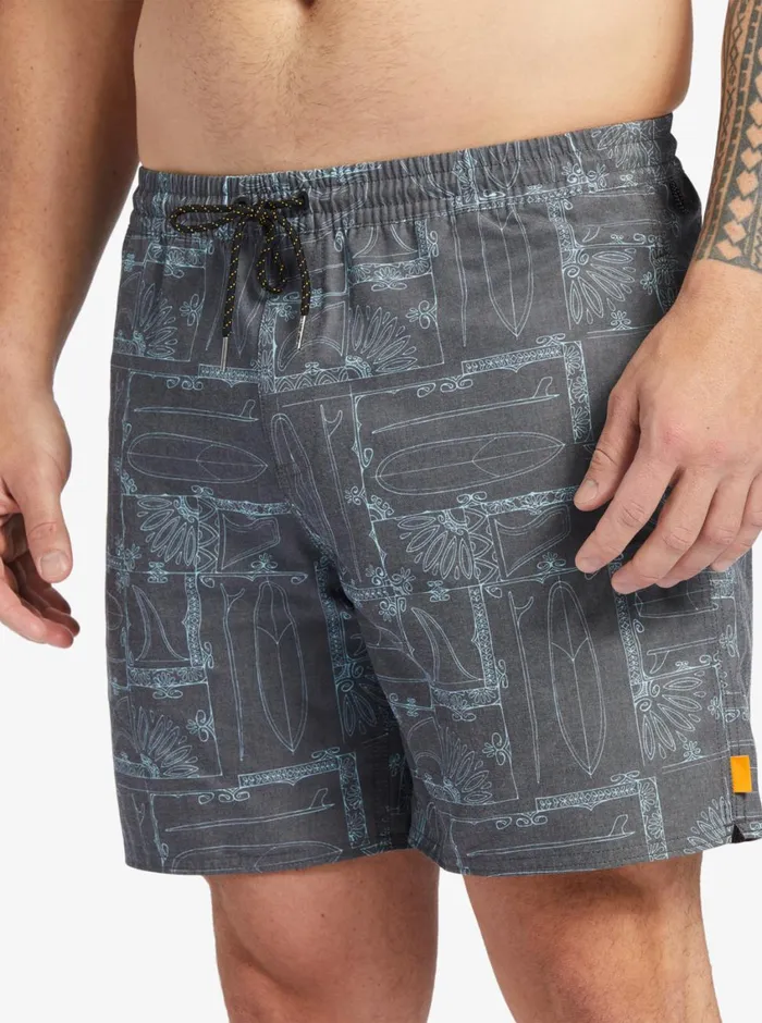 Quiksilver Longboard Volley 17034 Elastic Waist Shorts Black Longboard MensWaterman Elastic Waist Quiksilver Longboard Volley 17034 Elastic Waist Shorts Black Longboard MensWaterman Elastic Waist
