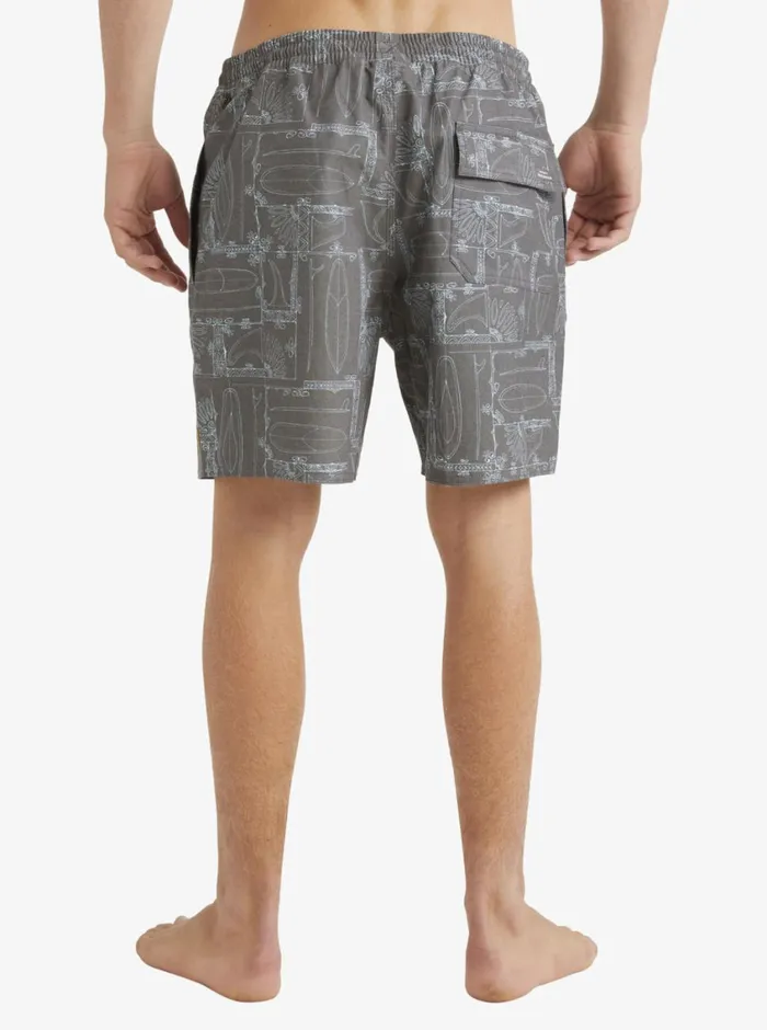 Quiksilver Longboard Volley 17034 Elastic Waist Shorts Black Longboard MensWaterman Elastic Waist Quiksilver Longboard Volley 17034 Elastic Waist Shorts Black Longboard MensWaterman Elastic Waist