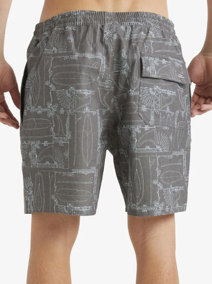 Quiksilver Longboard Volley 17034 Elastic Waist Shorts Black Longboard MensWaterman Elastic Waist Quiksilver Longboard Volley 17034 Elastic Waist Shorts Black Longboard MensWaterman Elastic Waist