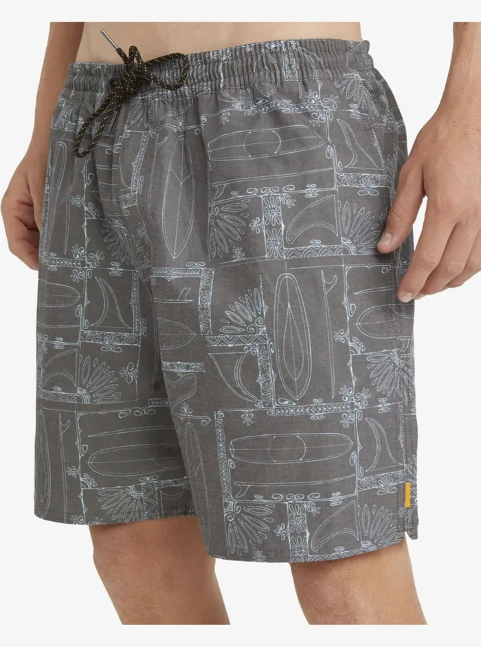 Quiksilver Longboard Volley 17034 Elastic Waist Shorts Black Longboard MensWaterman Elastic Waist Quiksilver Longboard Volley 17034 Elastic Waist Shorts Black Longboard MensWaterman Elastic Waist