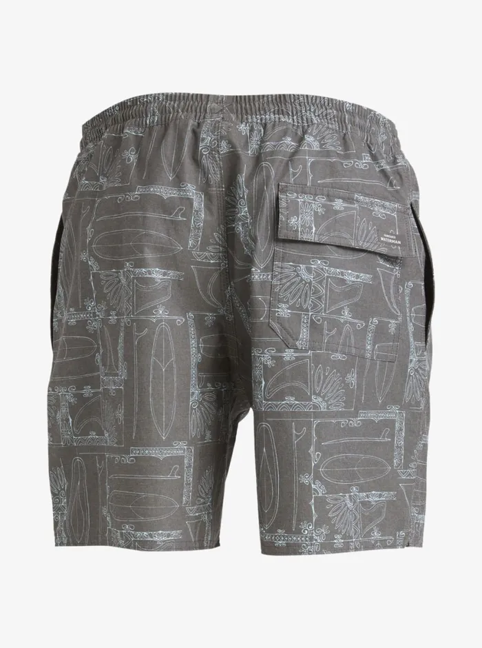 Quiksilver Longboard Volley 17034 Elastic Waist Shorts Black Longboard MensWaterman Elastic Waist Quiksilver Longboard Volley 17034 Elastic Waist Shorts Black Longboard MensWaterman Elastic Waist