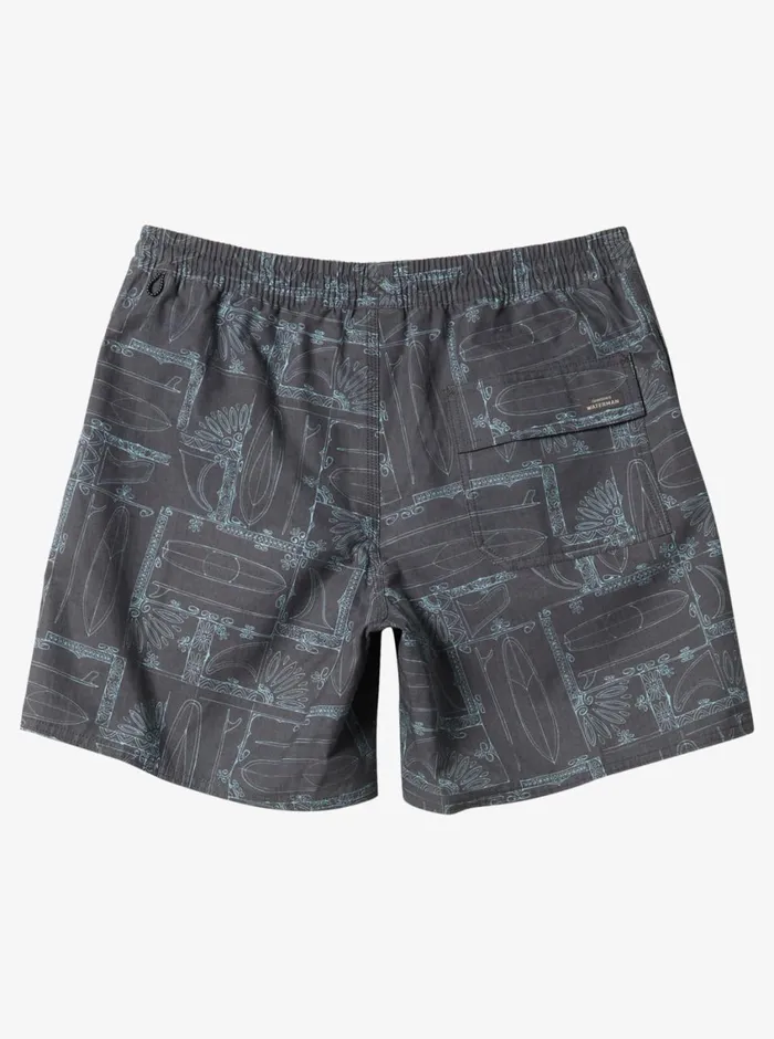 Quiksilver Longboard Volley 17034 Elastic Waist Shorts Black Longboard MensWaterman Elastic Waist Quiksilver Longboard Volley 17034 Elastic Waist Shorts Black Longboard MensWaterman Elastic Waist