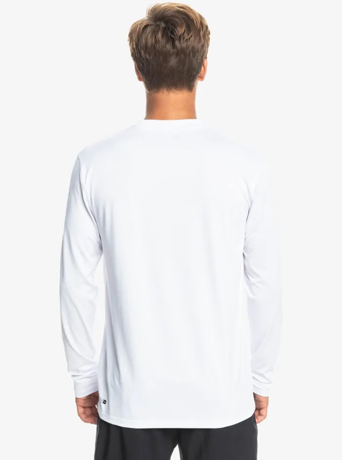 Quiksilver Omni Session Long Sleeve Upf 50 Surf TShirt White Mens Rashguards Quiksilver Omni Session Long Sleeve Upf 50 Surf TShirt White Mens Rashguards