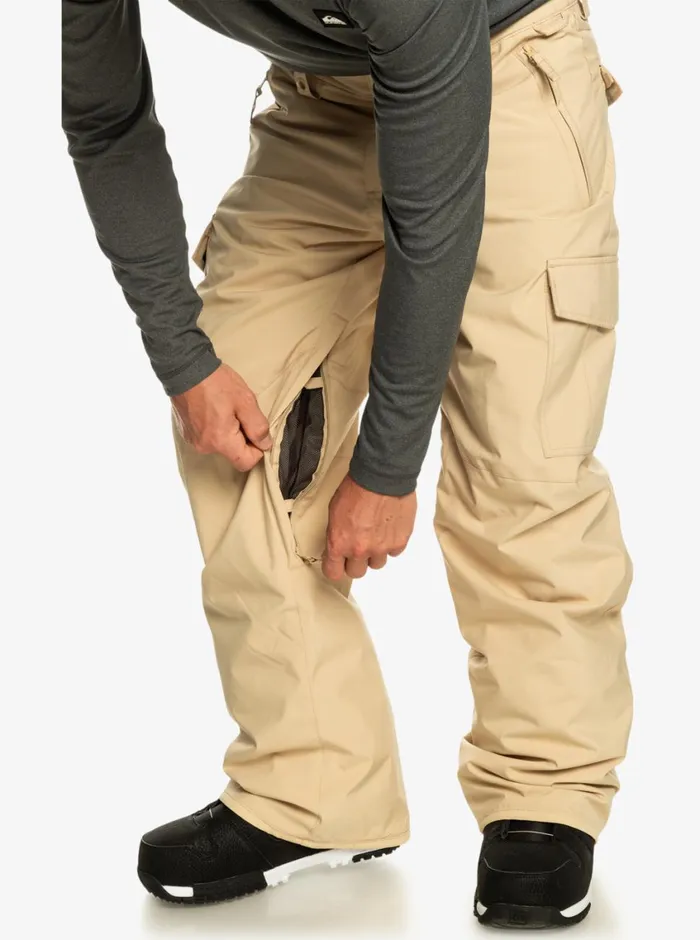 Quiksilver Porter Insulated Snow Pants Pale Khaki Mens Snow Pants Quiksilver Porter Insulated Snow Pants Pale Khaki Mens Snow Pants
