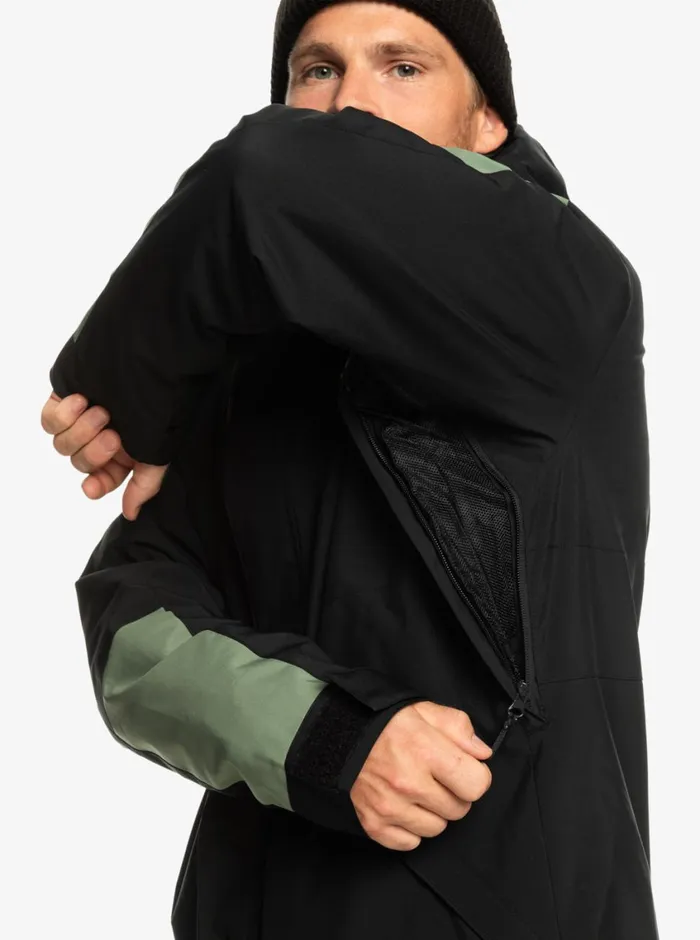 Quiksilver Radicalo Technical Snow Jacket True Black Mens Snow Jackets Quiksilver Radicalo Technical Snow Jacket True Black Mens Snow Jackets