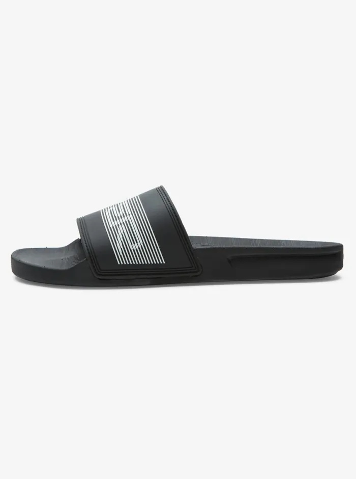 Quiksilver Rivi Wordmark Slides Black 3 Mens Sandals Quiksilver Rivi Wordmark Slides Black 3 Mens Sandals