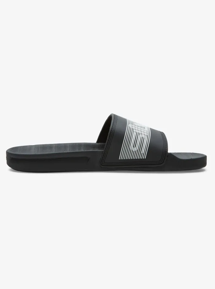 Quiksilver Rivi Wordmark Slides Black 3 Mens Sandals Quiksilver Rivi Wordmark Slides Black 3 Mens Sandals