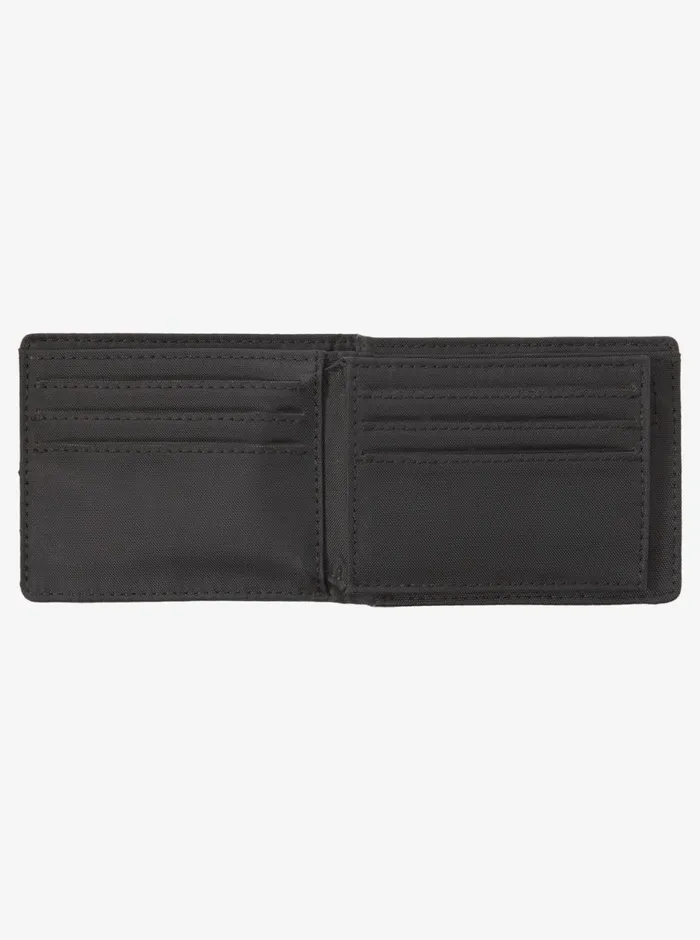 Quiksilver Stitchy TriFold Wallet Black Black Mens Other Accessories Quiksilver Stitchy TriFold Wallet Black Black Mens Other Accessories