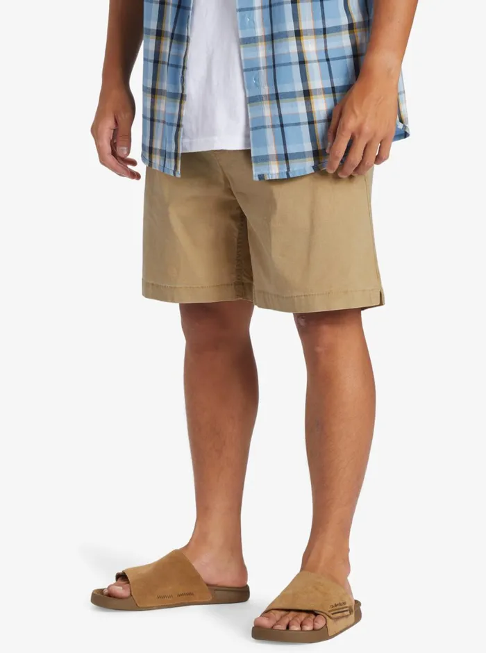 Quiksilver Taxer Shorts Khaki Mens Shorts and Amphibians Quiksilver Taxer Shorts Khaki Mens Shorts and Amphibians