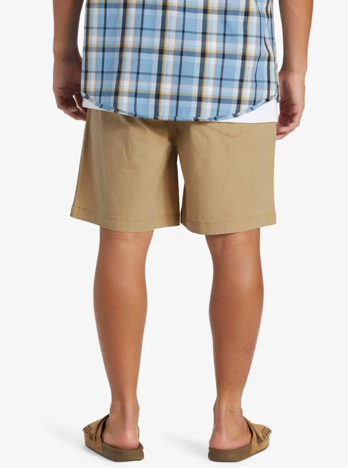 Quiksilver Taxer Shorts Khaki Mens Shorts and Amphibians Quiksilver Taxer Shorts Khaki Mens Shorts and Amphibians