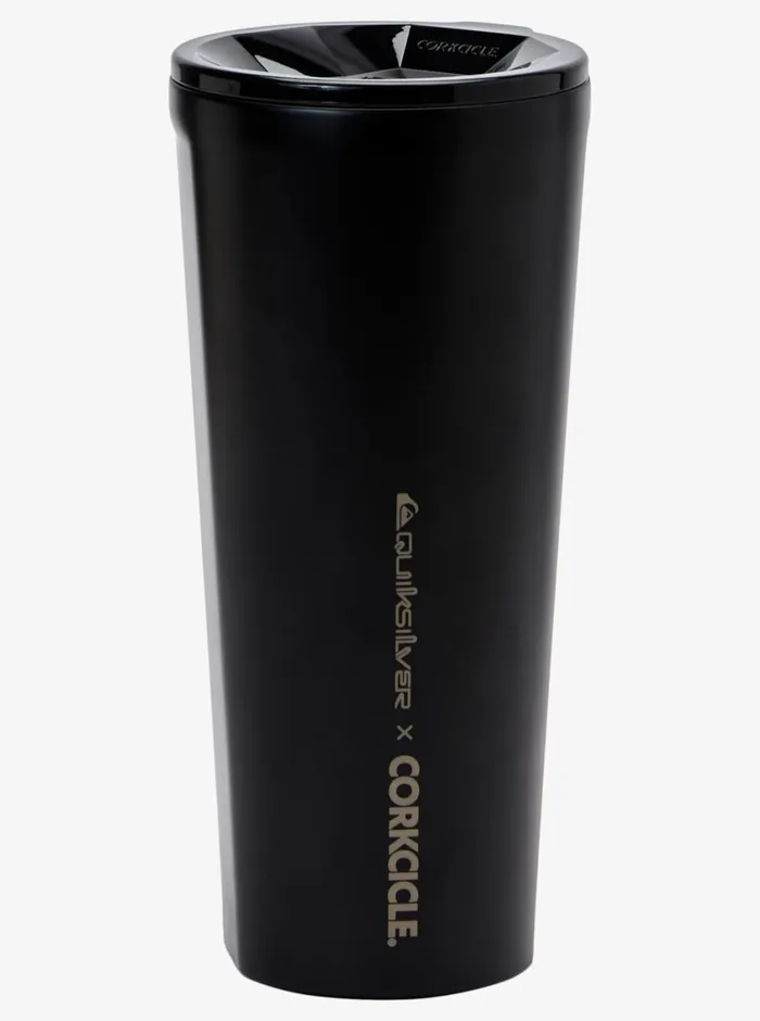 Quiksilver X Corkcicle Classic Tumbler Black Mens Water Bottles Quiksilver X Corkcicle Classic Tumbler Black Mens Water Bottles