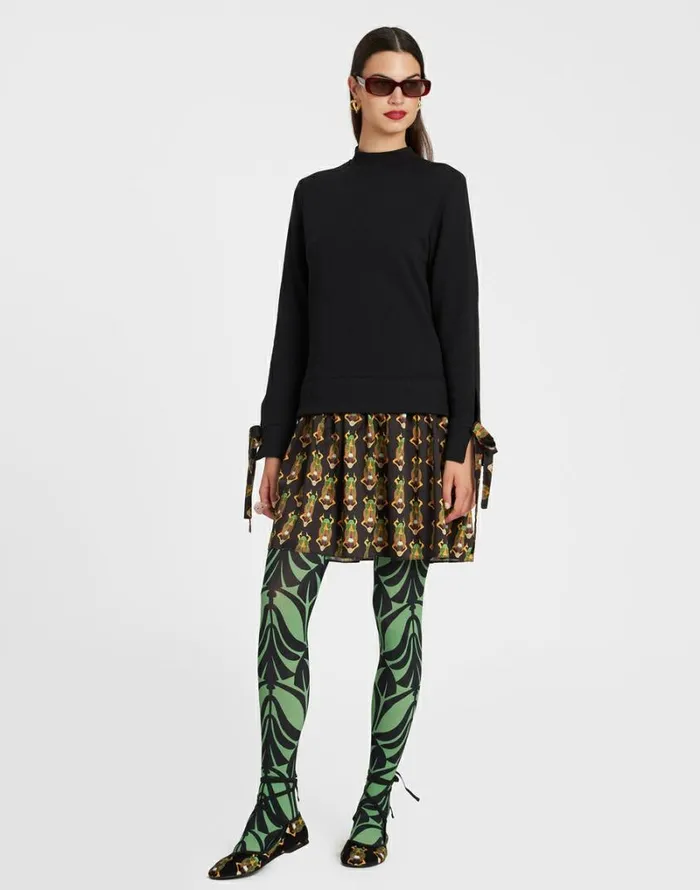 Ready To Wear Dresses La Double J Sporty Dress Scarab Black
