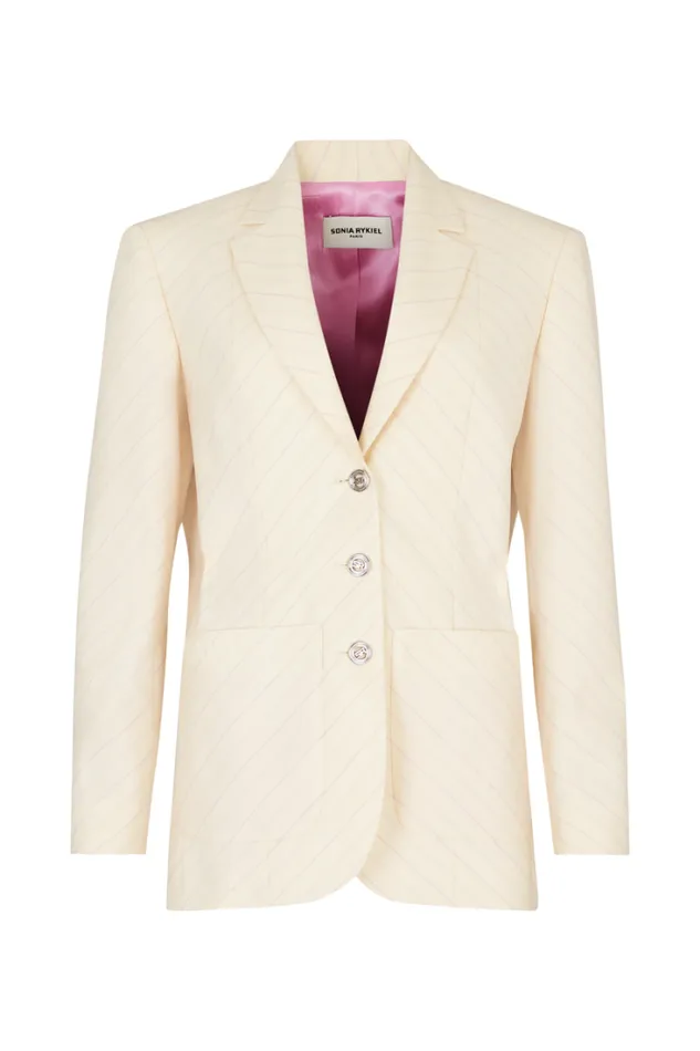 Readytowear Jackets Sonia Rykiel Pinstripe Suit Jacket
