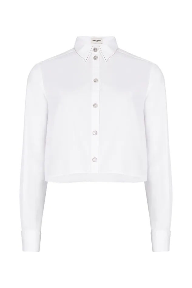 Readytowear Shirts Sonia Rykiel Cropped Poplin Shirt