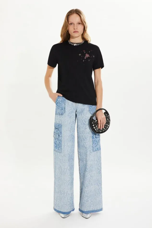 Readytowear TShirts Sonia Rykiel Shortsleeved Crewneck Tshirt In Cotton Jersey