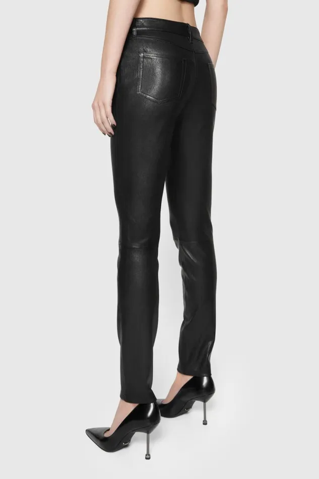 Rebecca Minkoff Bottoms Ziggy Leather Pant True Black 8211 Clothing Rebecca Minkoff Bottoms Ziggy Leather Pant True Black 8211 Clothing