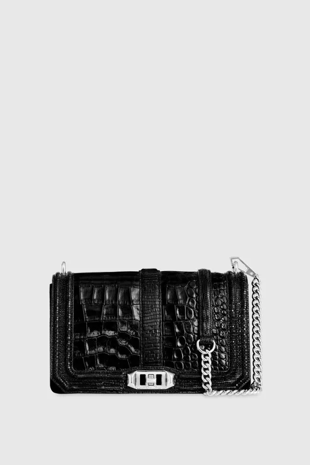 Rebecca Minkoff Crossbody Bags Chevron Quilted Love Crossbody Blacksilver 8211 Handbags Rebecca Minkoff Crossbody Bags Chevron Quilted Love Crossbody Blacksilver 8211 Handbags