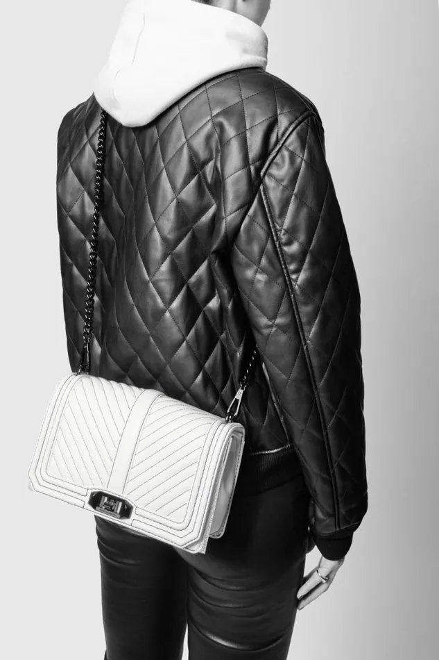 Rebecca Minkoff Crossbody Bags Chevron Quilted Love Crossbody Chili 8211 Handbags