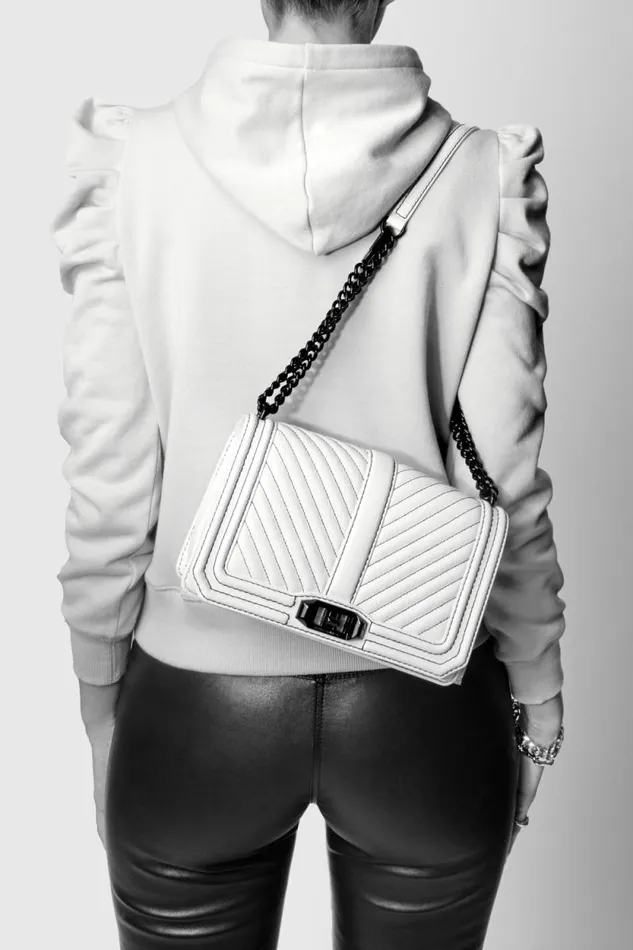 Rebecca Minkoff Crossbody Bags Chevron Quilted Love Crossbody Chili 8211 Handbags