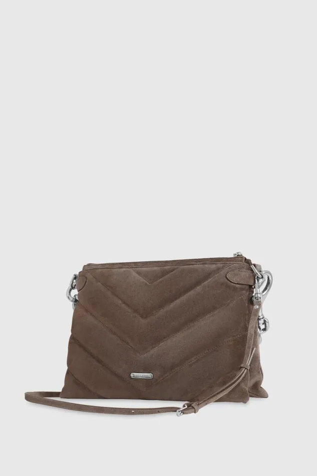 Rebecca Minkoff Crossbody Bags Edie Maxi Crossbody Porcinigunmetal 8211 Handbags
