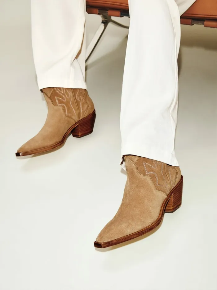 Reformation Boots Otto Mini Western Boot Toasted Coconut 8211 Women