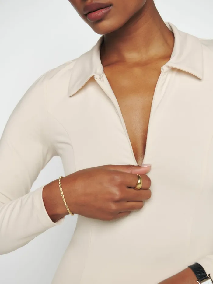 Reformation Dresses Desirae Ecostretch Dress Almond 8211 Women Reformation Dresses Desirae Ecostretch Dress Almond 8211 Women