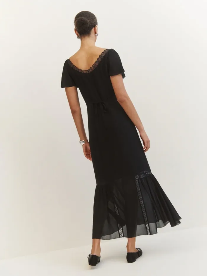 Reformation Dresses Domini Dress Black 8211 Women Reformation Dresses Domini Dress Black 8211 Women