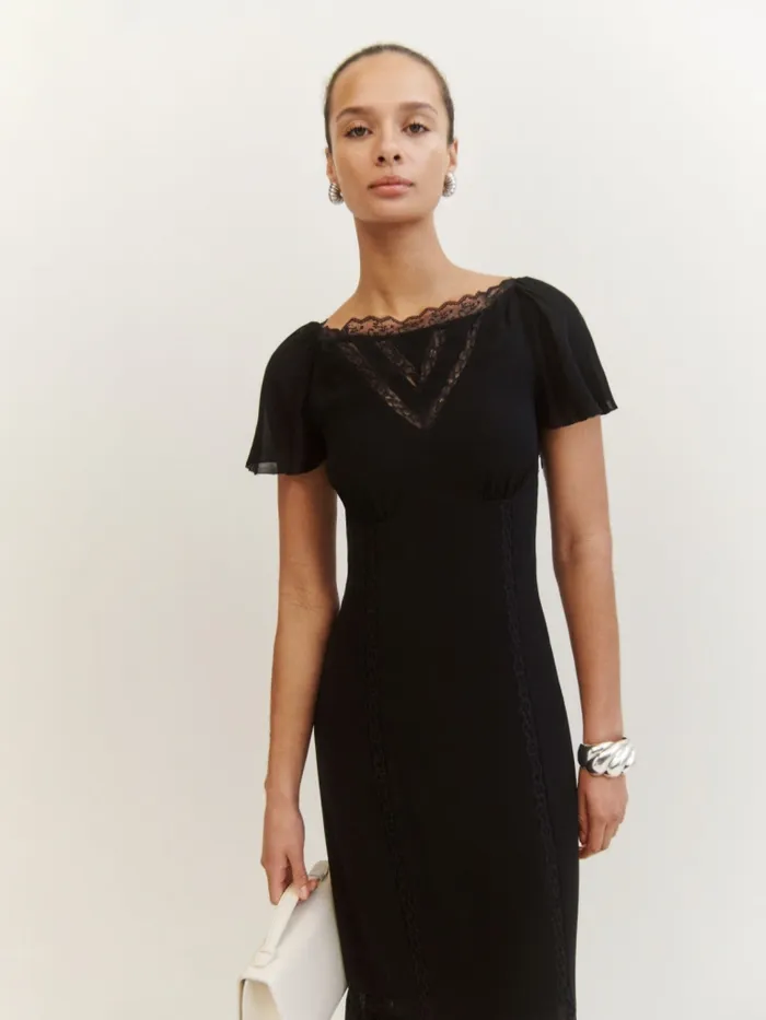 Reformation Dresses Domini Dress Black 8211 Women Reformation Dresses Domini Dress Black 8211 Women