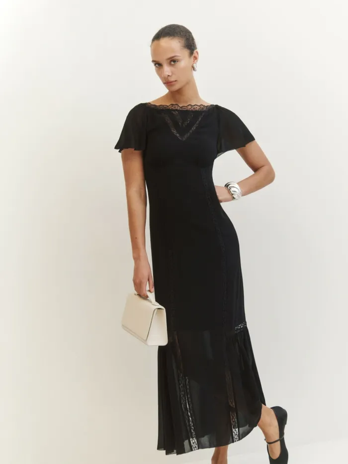 Reformation Dresses Domini Dress Black 8211 Women Reformation Dresses Domini Dress Black 8211 Women