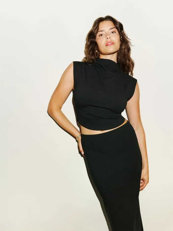 Reformation Dresses Foster Knit Two Piece Black 8211 Women Reformation Dresses Foster Knit Two Piece Black 8211 Women